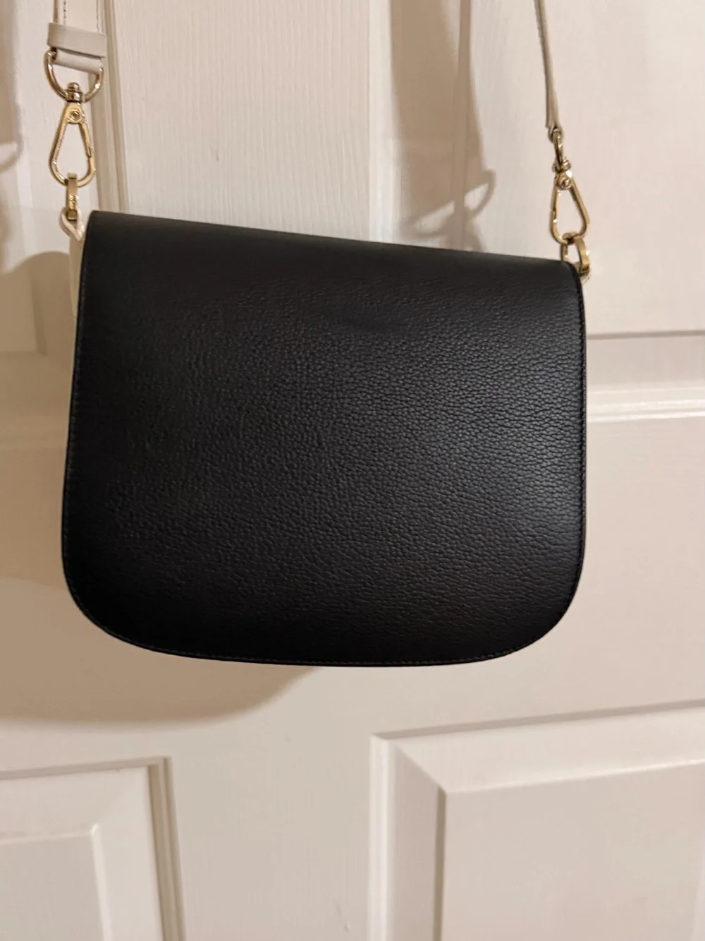 MCM Colorblock Visetos Crossbody in Cognac, Black & Cream